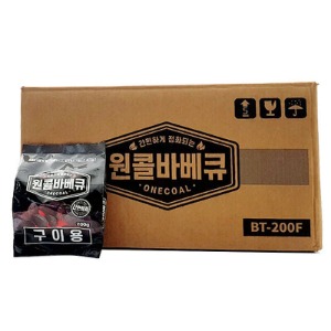 원콜야자숯 착화탄 바베큐용숯 펜션 캠핑장 1box 50ea